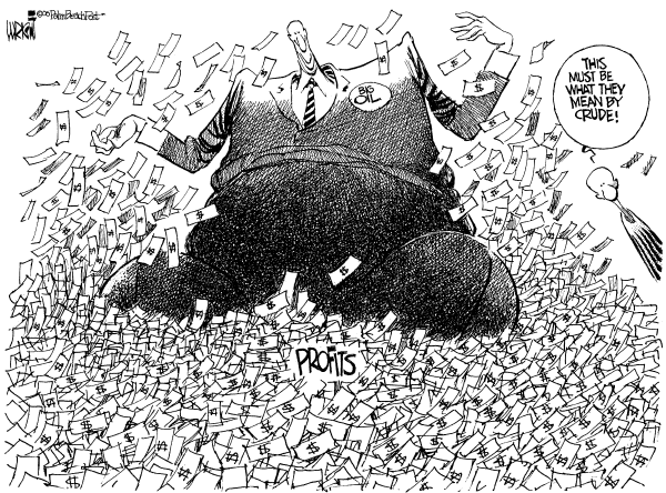 Editorial Cartoon by Don Wright, Palm Beach Post on Minimum Wage Tied to Estate Tax
