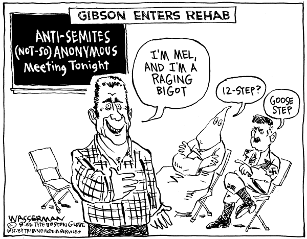 Editorial Cartoon by Dan Wasserman, Boston Globe on In Other News