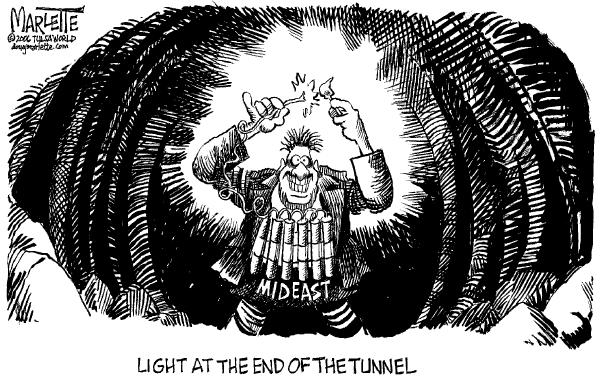 Editorial Cartoon by Doug Marlette, Tallahasee Democrat on Israel Invades Lebanon