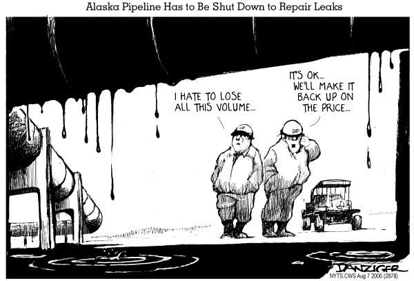Editorial Cartoon by Jeff Danziger, CWS/CartoonArts Intl. on Oil Prices to Rise Again