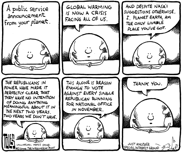Editorial Cartoon by Tom Toles, Washington Post on In Other News