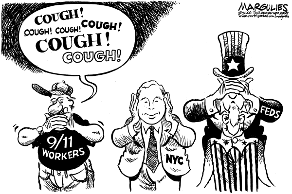 Editorial Cartoon by Jimmy Margulies, The Record, New Jersey on Nation Prepares for 9-11 Anniversary