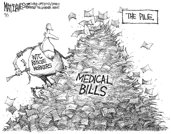 Editorial Cartoon by Matt Davies, Journal News on Nation Prepares for 9-11 Anniversary