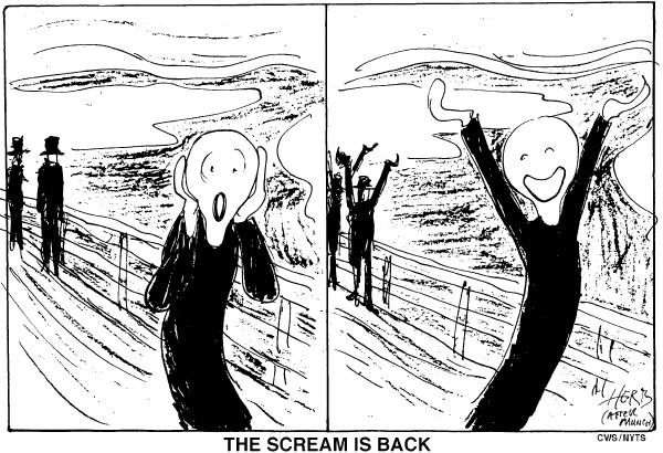 Editorial Cartoon by Herb Dagningen, Lilehammer, Norway on In Other News