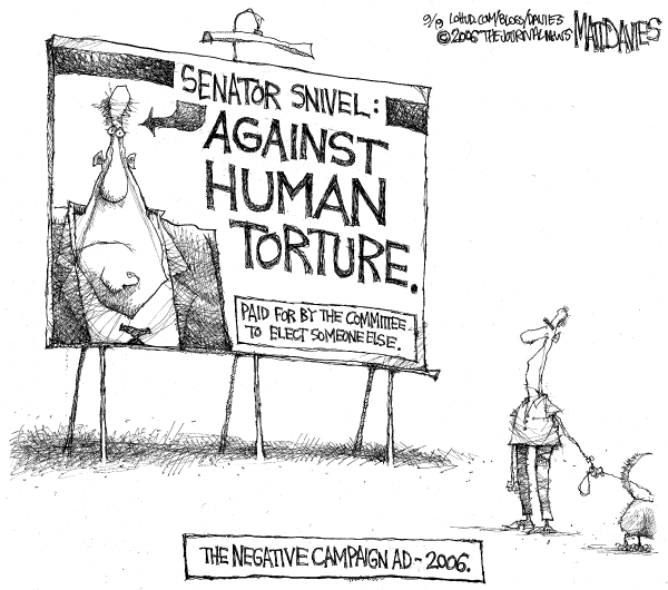Editorial Cartoon by Matt Davies, Journal News on Fall Campaigns Hit High Gear