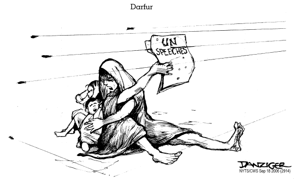 Editorial Cartoon by Jeff Danziger, CWS/CartoonArts Intl. on UN Takes On Key Issues