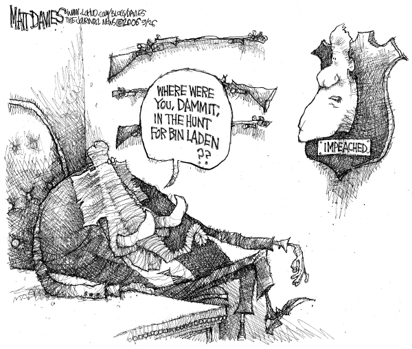 Editorial Cartoon by Matt Davies, Journal News on Democrats Marvel at One of Their Own