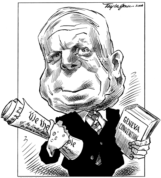 Editorial Cartoon by Taylor Jones, Tribune Media Services on Torture Compromise Reached
