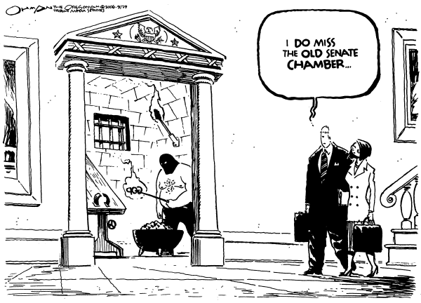 Editorial Cartoon by Jack Ohman, The Oregonian on Congress OKs Torture