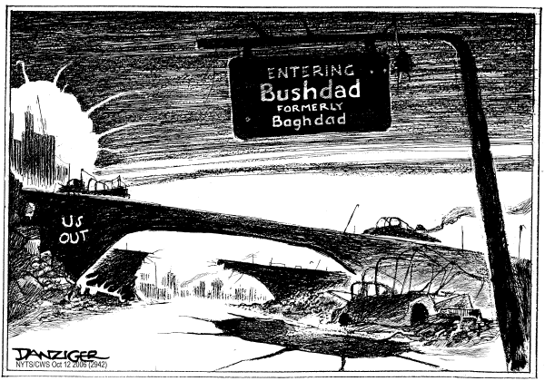 Editorial Cartoon by Jeff Danziger, CWS/CartoonArts Intl. on Iraq Death Toll Mounts