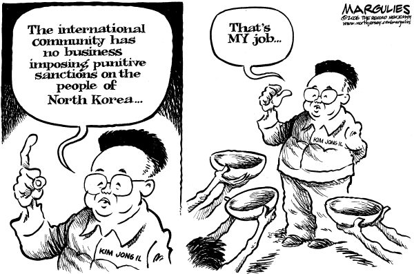 Editorial Cartoon by Jimmy Margulies, The Record, New Jersey on Fallout Over Nuke Test