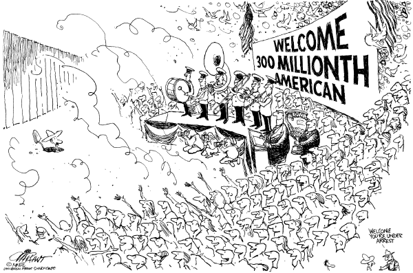 Editorial Cartoon by Pat Oliphant, Universal Press Syndicate on In Other News