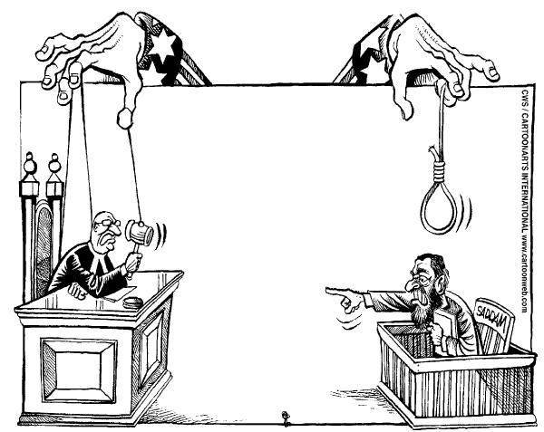 Editorial Cartoon by Gado, The Daily Nation, Kenya on Choas Rages in Iraq