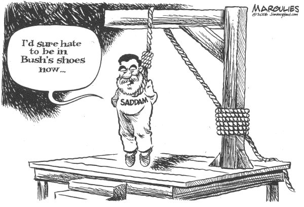 Editorial Cartoon by Jimmy Margulies, The Record, New Jersey on Choas Rages in Iraq