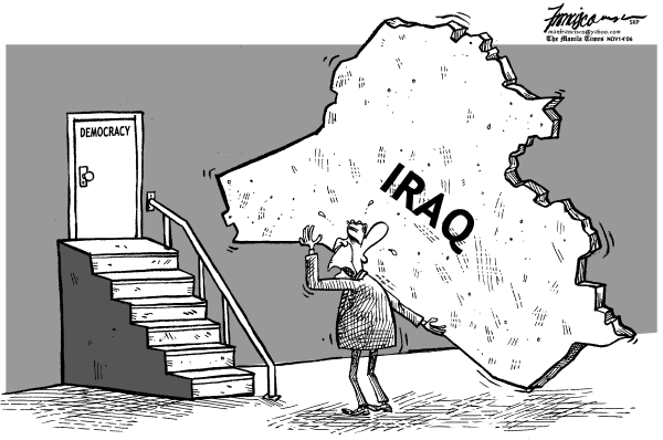 Editorial Cartoon by Manny Francisco, The Manila Times, Philippines on US Seeks Solution to War
