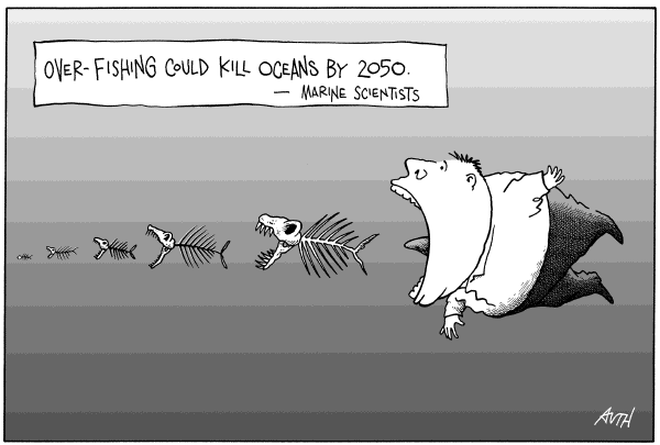 Editorial Cartoon by Tony Auth, Philadelphia Inquirer on In Other News