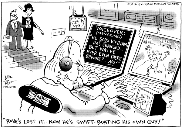 Editorial Cartoon by Joel Pett, Lexington Herald-Leader, CWS/CartoonArts Intl. on In Other News