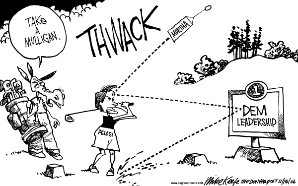 Editorial Cartoon by Mike Keefe, Denver Post on GOP Prepares to Transfer Power