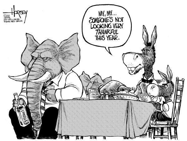 Editorial Cartoon by David Horsey, Seattle Post-Intelligencer on GOP Prepares to Transfer Power