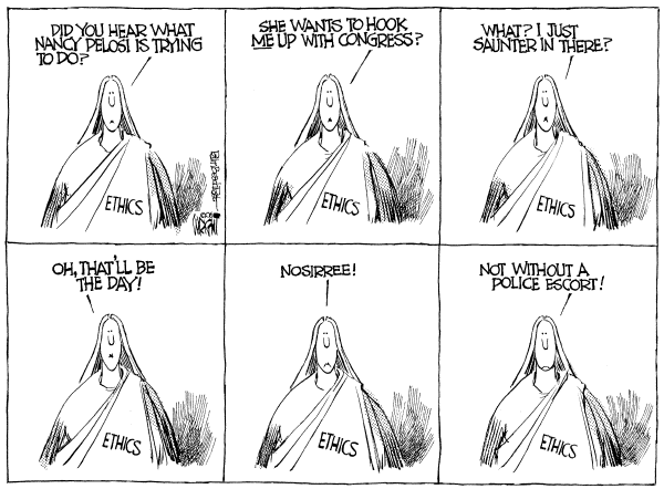 Editorial Cartoon by Don Wright, Palm Beach Post on Democrats Prepare to Seize Power