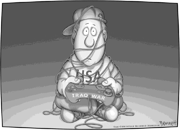 Editorial Cartoon by Clay Bennett, Christian Science Monitor on US in Iraq Longer Than in WWII