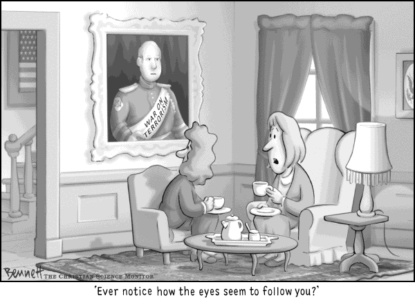 Editorial Cartoon by Clay Bennett, Christian Science Monitor on In Other News