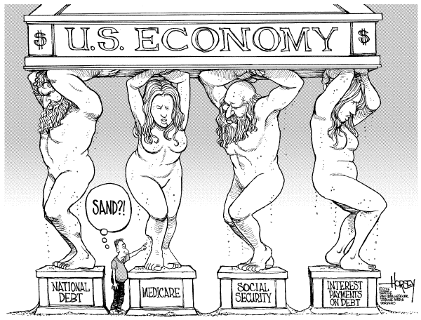 Editorial Cartoon by David Horsey, Seattle Post-Intelligencer on In Other News