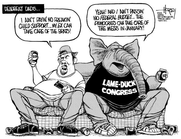 Editorial Cartoon by David Horsey, Seattle Post-Intelligencer on In Other News