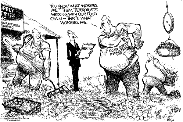 Editorial Cartoon by Pat Oliphant, Universal Press Syndicate on Homeland Security Issues Emerge