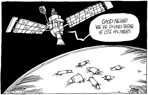 Editorial Cartoon by Signe Wilkinson, Philadelphia Daily News on In Other News