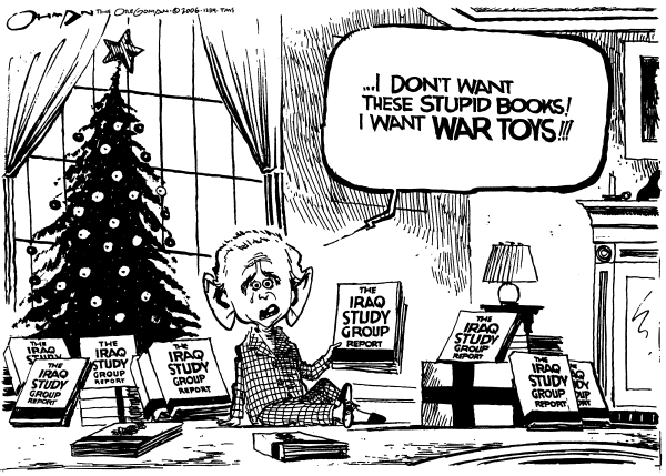 Editorial Cartoon by Jack Ohman, The Oregonian on Holiday Season In Full Swing