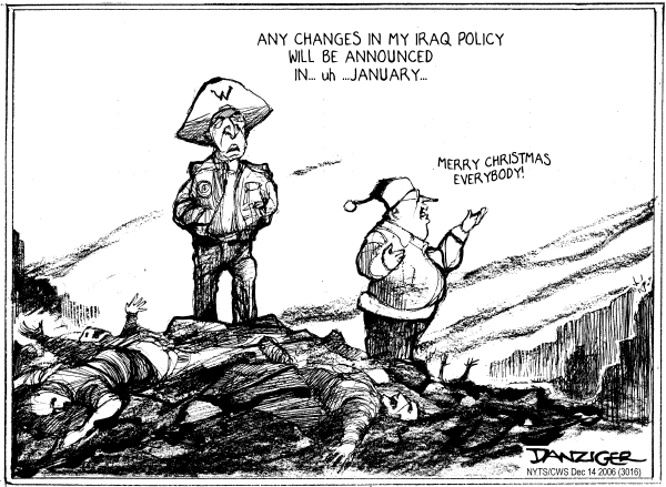 Editorial Cartoon by Jeff Danziger, CWS/CartoonArts Intl. on Holiday Season In Full Swing