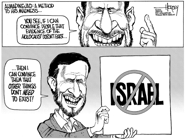 Editorial Cartoon by David Horsey, Seattle Post-Intelligencer on Iran Looks To Past and Future