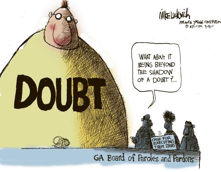 Political/Editorial Cartoon by Mike Luckovich, Atlanta Journal-Constitution on Murder Planned in Georgia