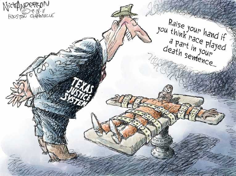 Political/Editorial Cartoon by Nick Anderson, Houston Chronicle on Texas Overruled