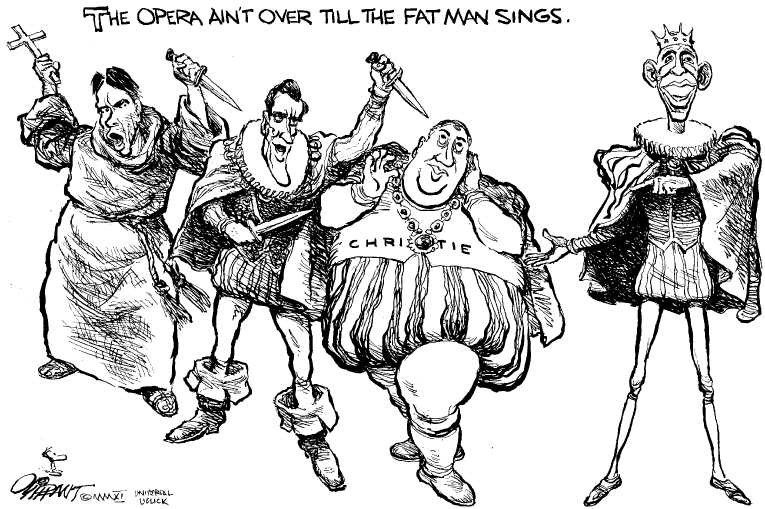 Political/Editorial Cartoon by Pat Oliphant, Universal Press Syndicate on GOP Defying All Odds