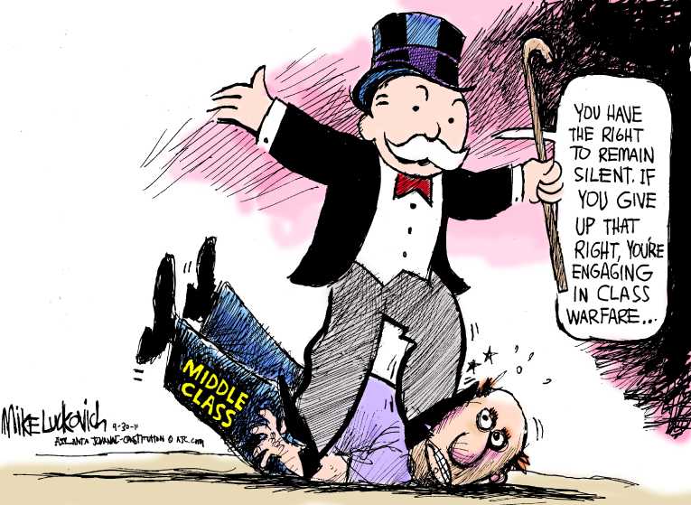 Political/Editorial Cartoon by Mike Luckovich, Atlanta Journal-Constitution on Protests Sweep Across Nation