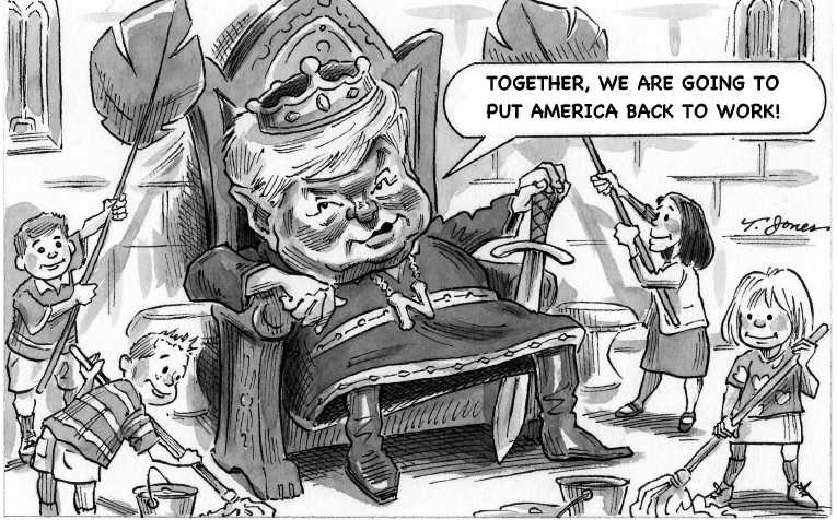 Political/Editorial Cartoon by Taylor Jones, Tribune Media Services on New Front Runner Emerges