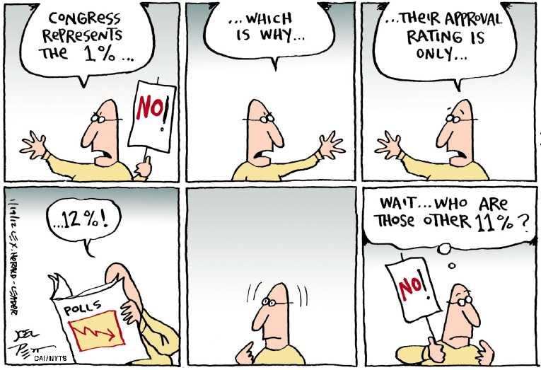 Political/Editorial Cartoon by Joel Pett, Lexington Herald-Leader, CWS/CartoonArts Intl. on Congress Unifying Nation