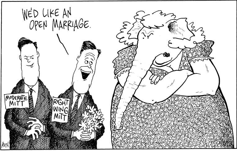 Political/Editorial Cartoon by Tony Auth, Philadelphia Inquirer on Gingrich Wins South Carolina