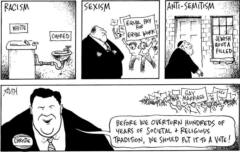 Political/Editorial Cartoon by Tony Auth, Philadelphia Inquirer on In Other News