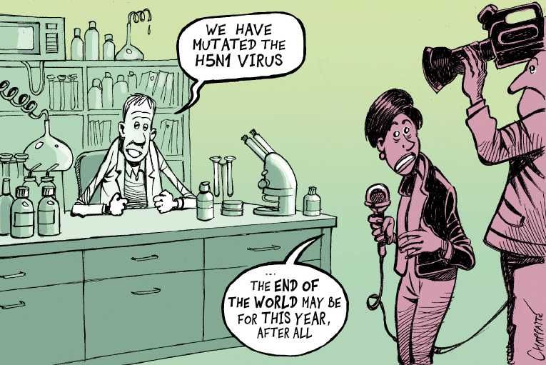 Political/Editorial Cartoon by Patrick Chappatte, International Herald Tribune on In Other News