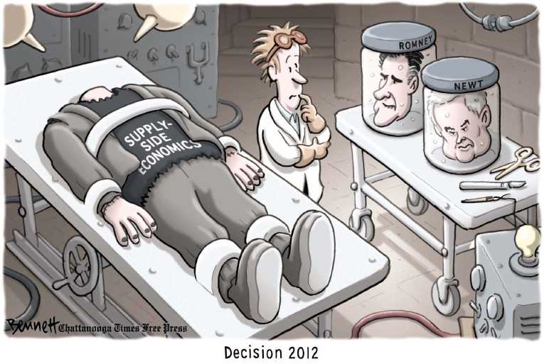 Political/Editorial Cartoon by Clay Bennett, Chattanooga Times Free Press on Republicans Gaining Momentum