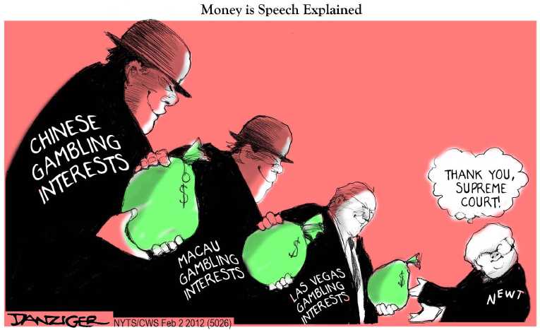 Political/Editorial Cartoon by Jeff Danziger, CWS/CartoonArts Intl. on Romney Hits His Stride
