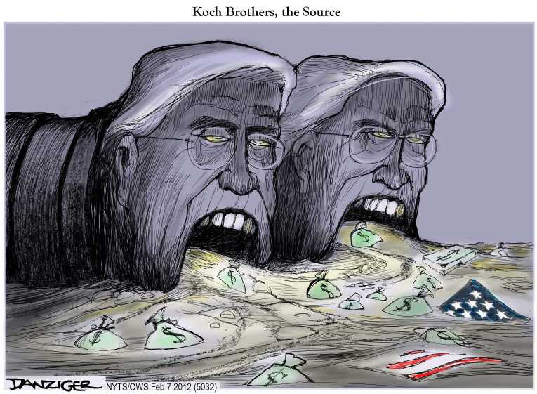 Political/Editorial Cartoon by Tom Toles, Washington Post on Obama Embraces SuperPACs