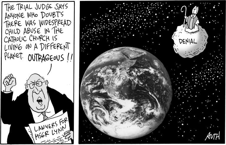 Political/Editorial Cartoon by Tony Auth, Philadelphia Inquirer on Contraception Compromise Reached