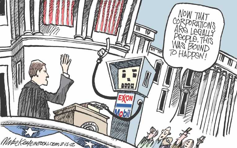 Political/Editorial Cartoon by Mike Keefe, Denver Post on In Other News