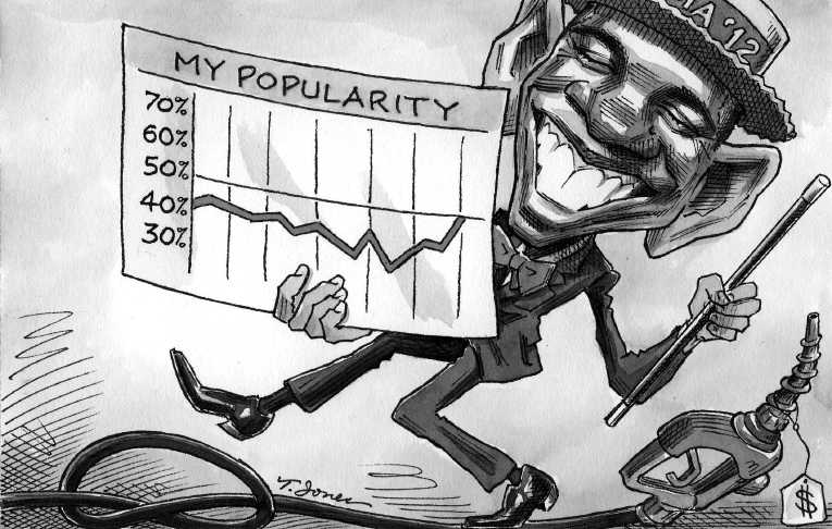 Political/Editorial Cartoon by Taylor Jones, Tribune Media Services on Obama’s Poll Numbers Rising