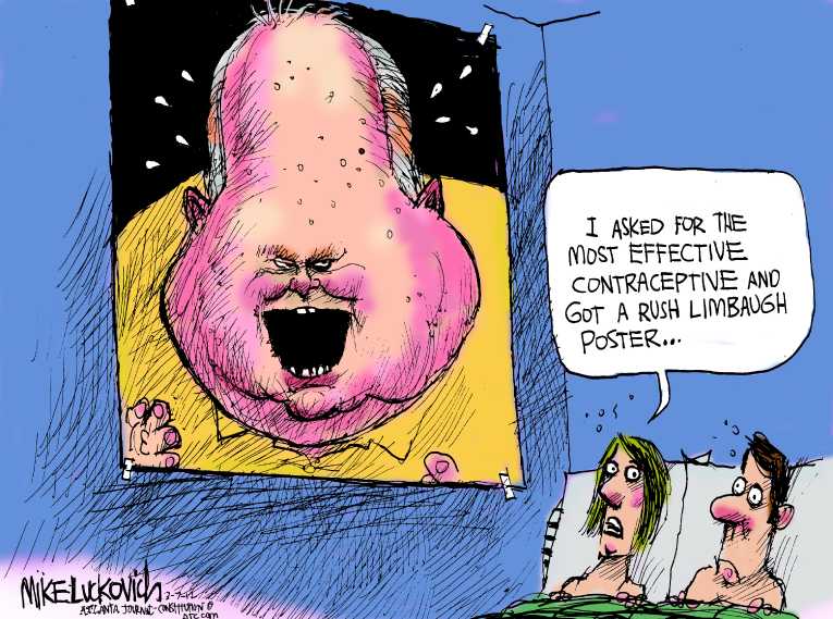 Political/Editorial Cartoon by Mike Luckovich, Atlanta Journal-Constitution on Party Leader Going For Broke