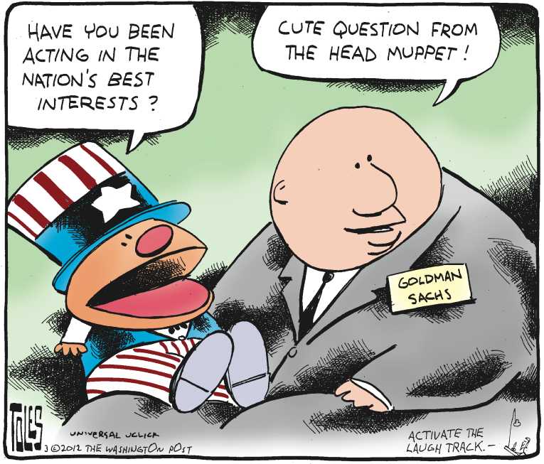 Political/Editorial Cartoon by Tom Toles, Washington Post on Economy Returning to Normal